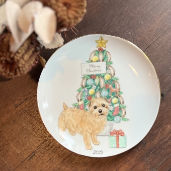 塗り絵感覚で楽しめる 愛犬ポーセリンペイント  ~Xmas 2023~