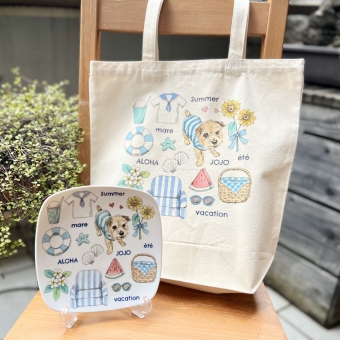 塗り絵感覚で楽しめる♪愛犬ペイントWS~夏休みSP＊2024~
